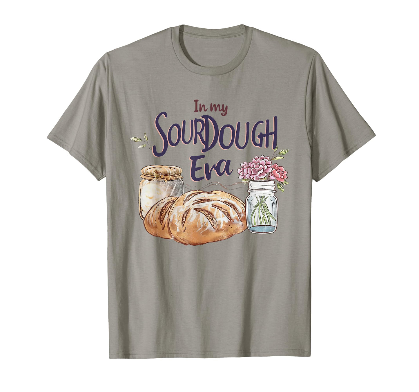 Groovy In My Sourdough Era Funny Pun In My Bread Making T-Shirt