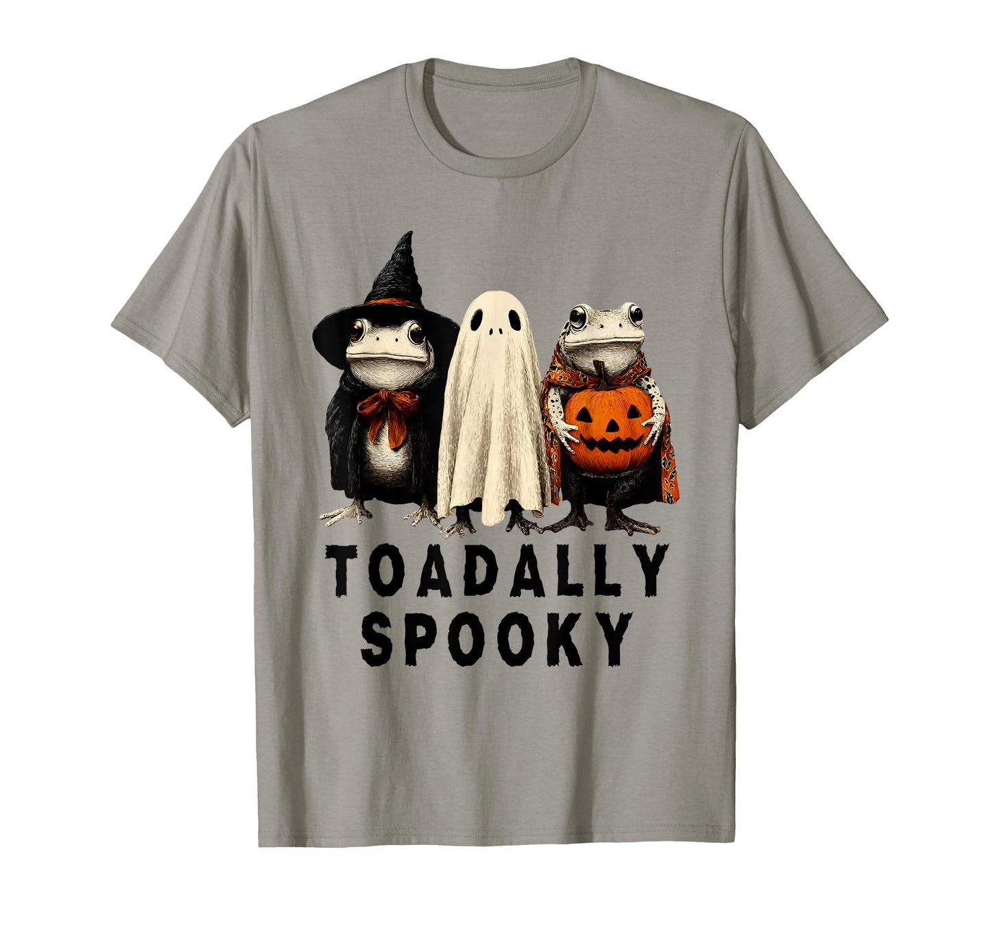 Toad-Ally Spooky Funny Frog Ghost Halloween T-Shirt