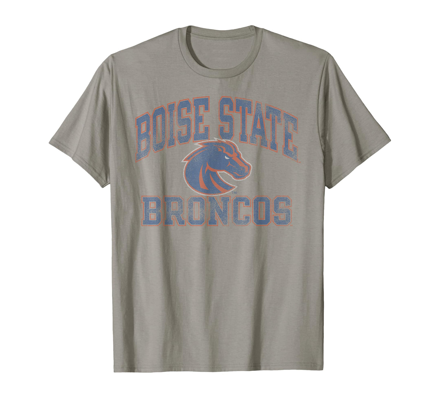 Boise State Broncos Vintage Worn Gray Officially Licensed T-Shirt