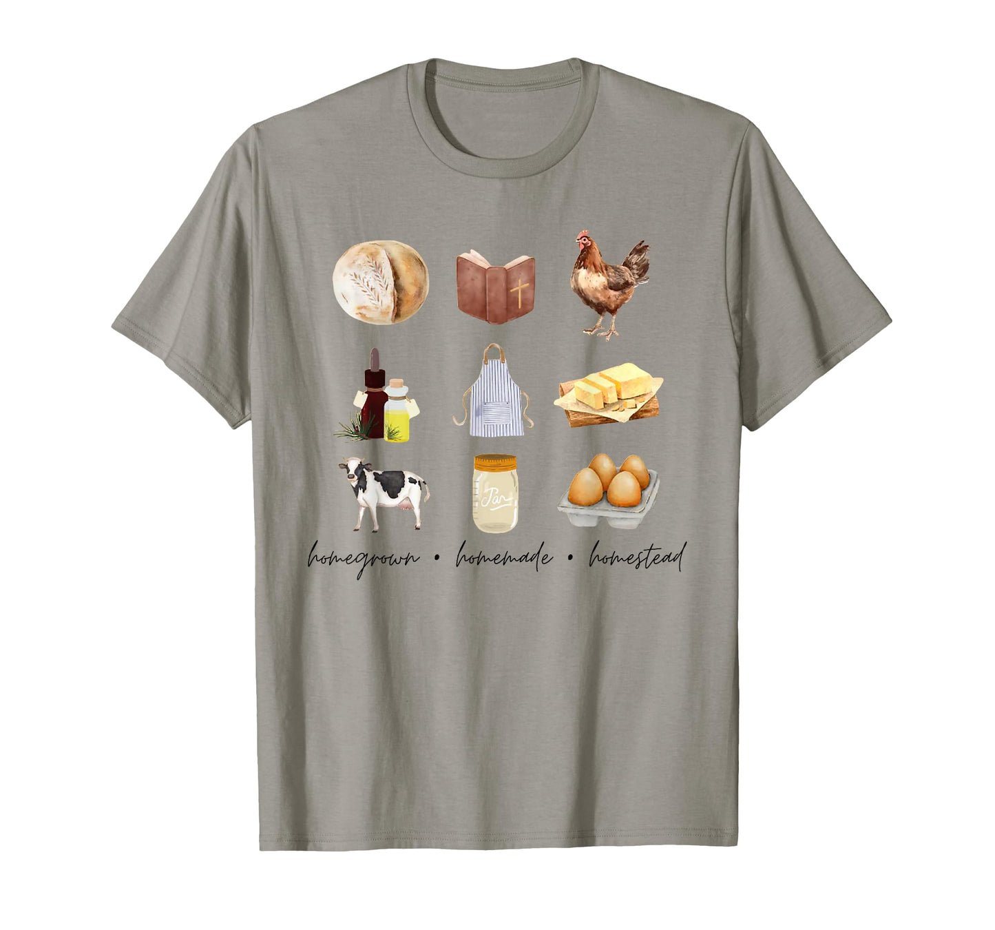 Homegrown Homemade Homestead T-Shirt, Small