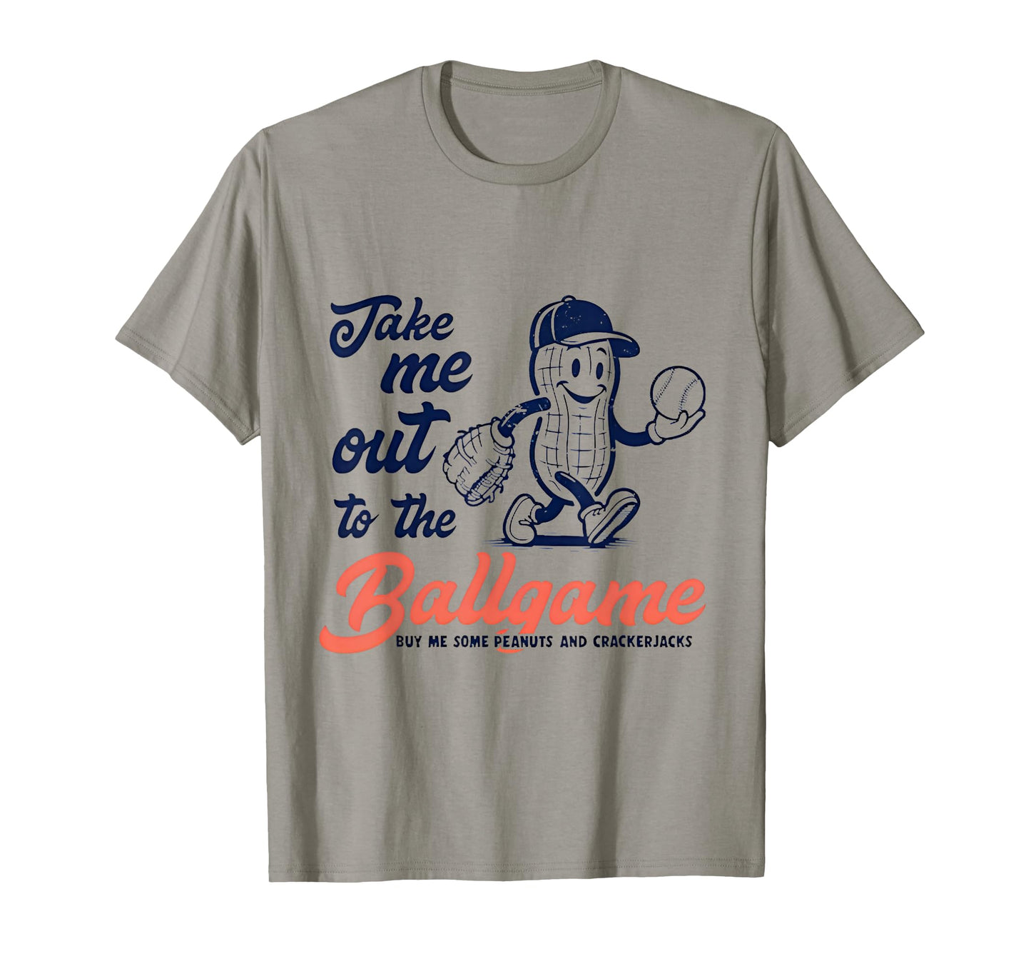 Funny Peanuts Take Me Out To The Ball Game Baseball T-Shirt