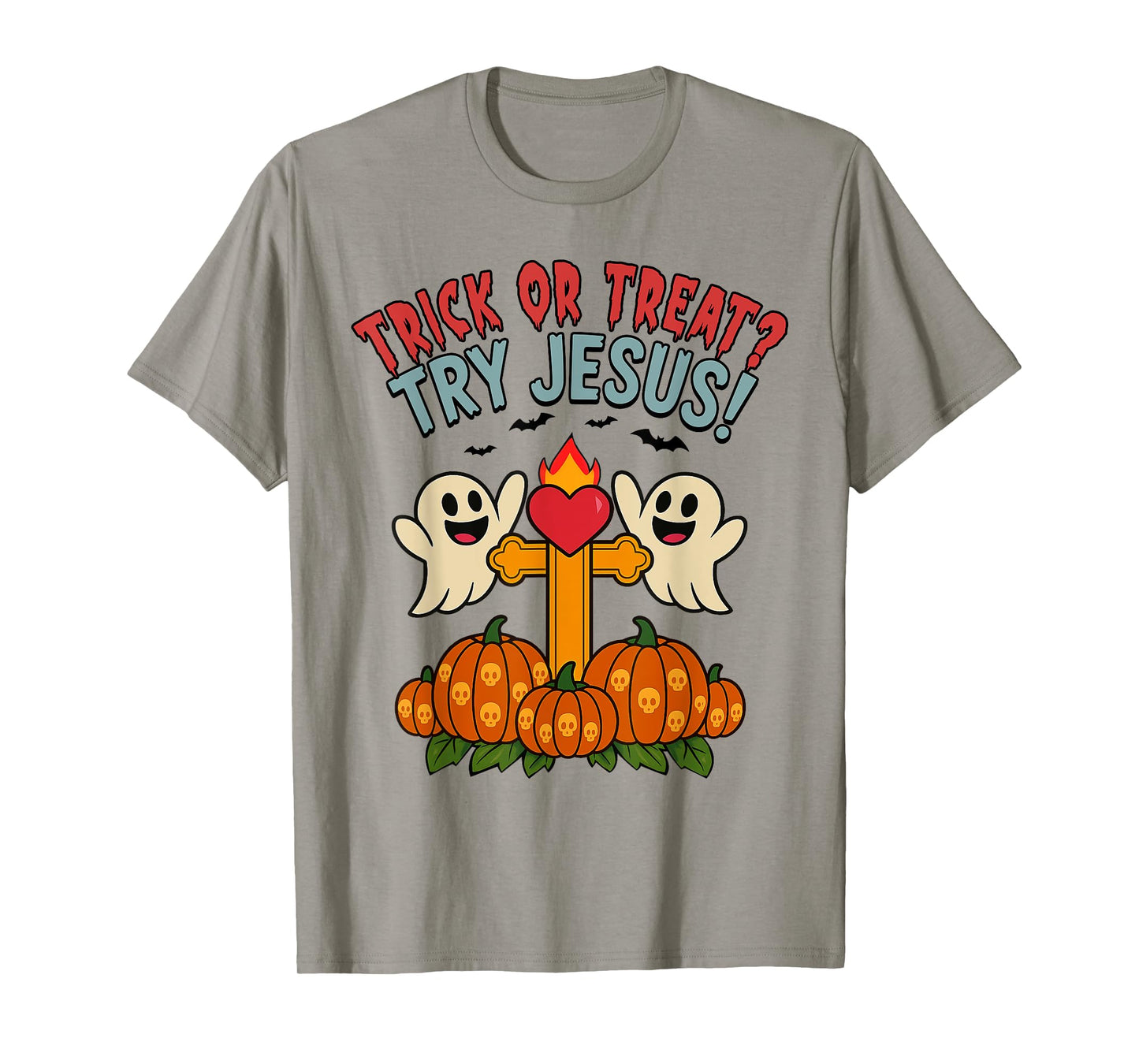Trick Or Treat Try Jesus Christian Halloween T-Shirt
