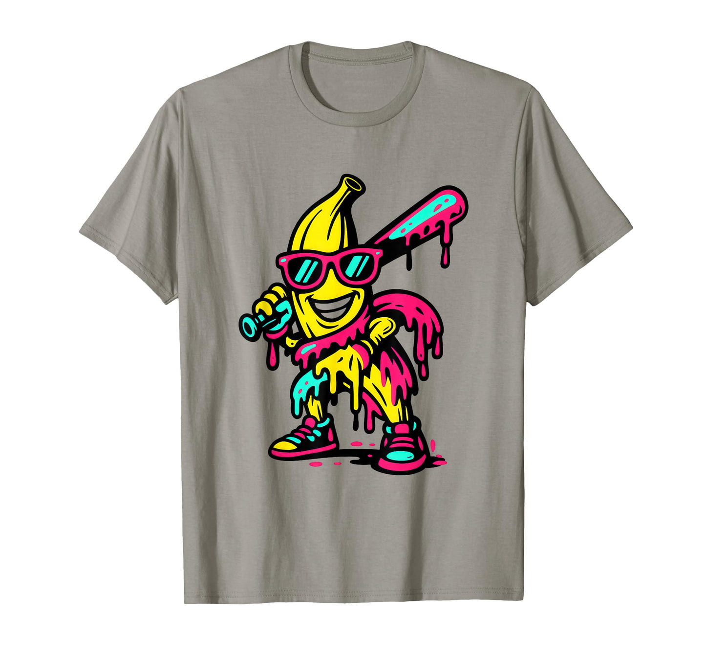 Banana Funny Baseball Drip Kids Youth Boys Girls T-Shirt