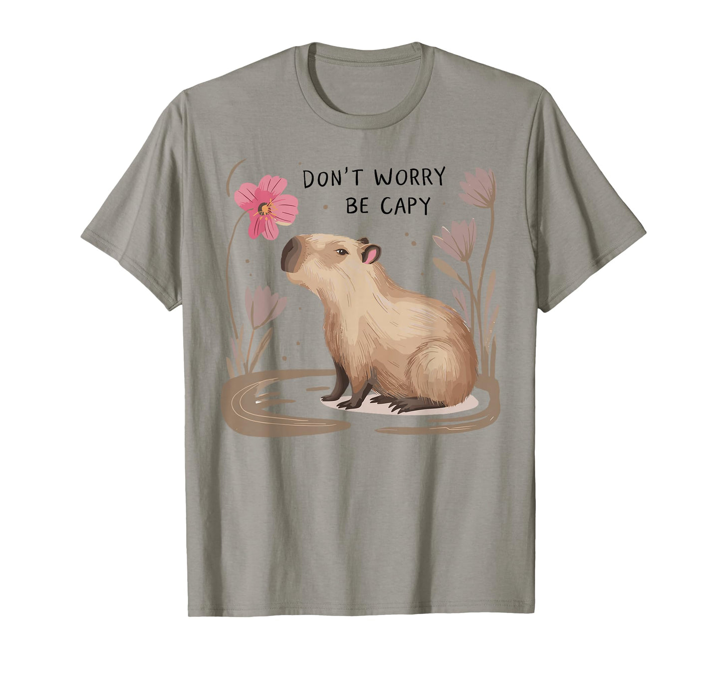 Cute Dont Worry Be Capy Capybara Girls Boys Kids Youth Women T-Shirt