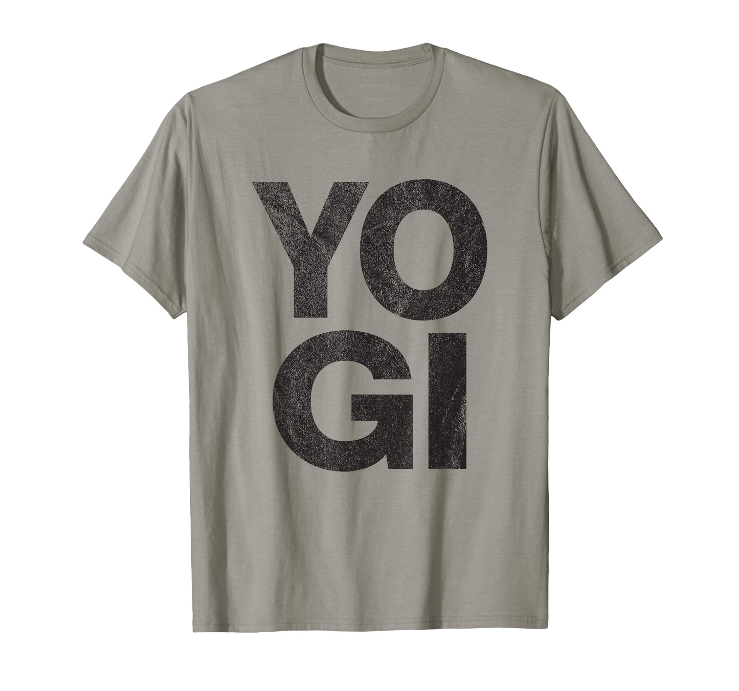YOGI - distressed retro yoga lover workout gym exercise zen T-Shirt