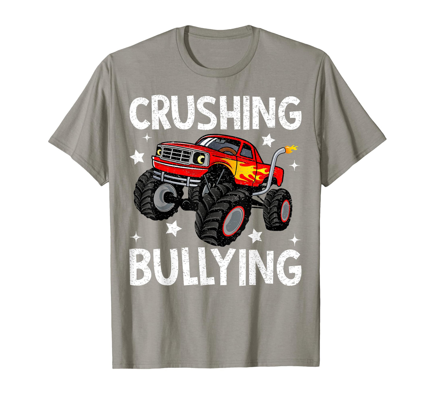 Crushing Bullying Monster Truck Kids Unity Day Orange T-Shirt