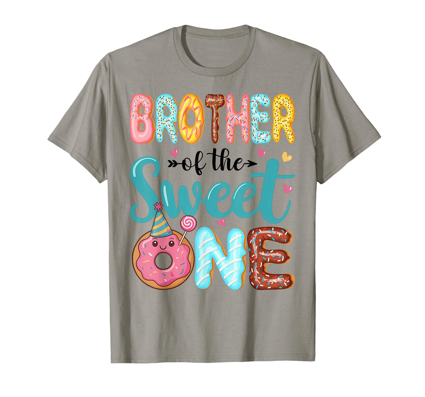 Brother Of The Sweet One 1st Birthday Girl Donut Party T-Shirt