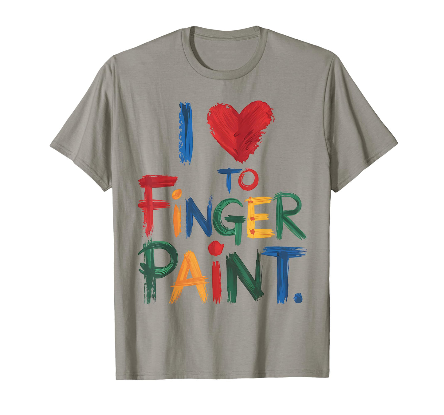 I Heart Love To Finger Paint I'm Paint Cute Couple Valentine T-Shirt