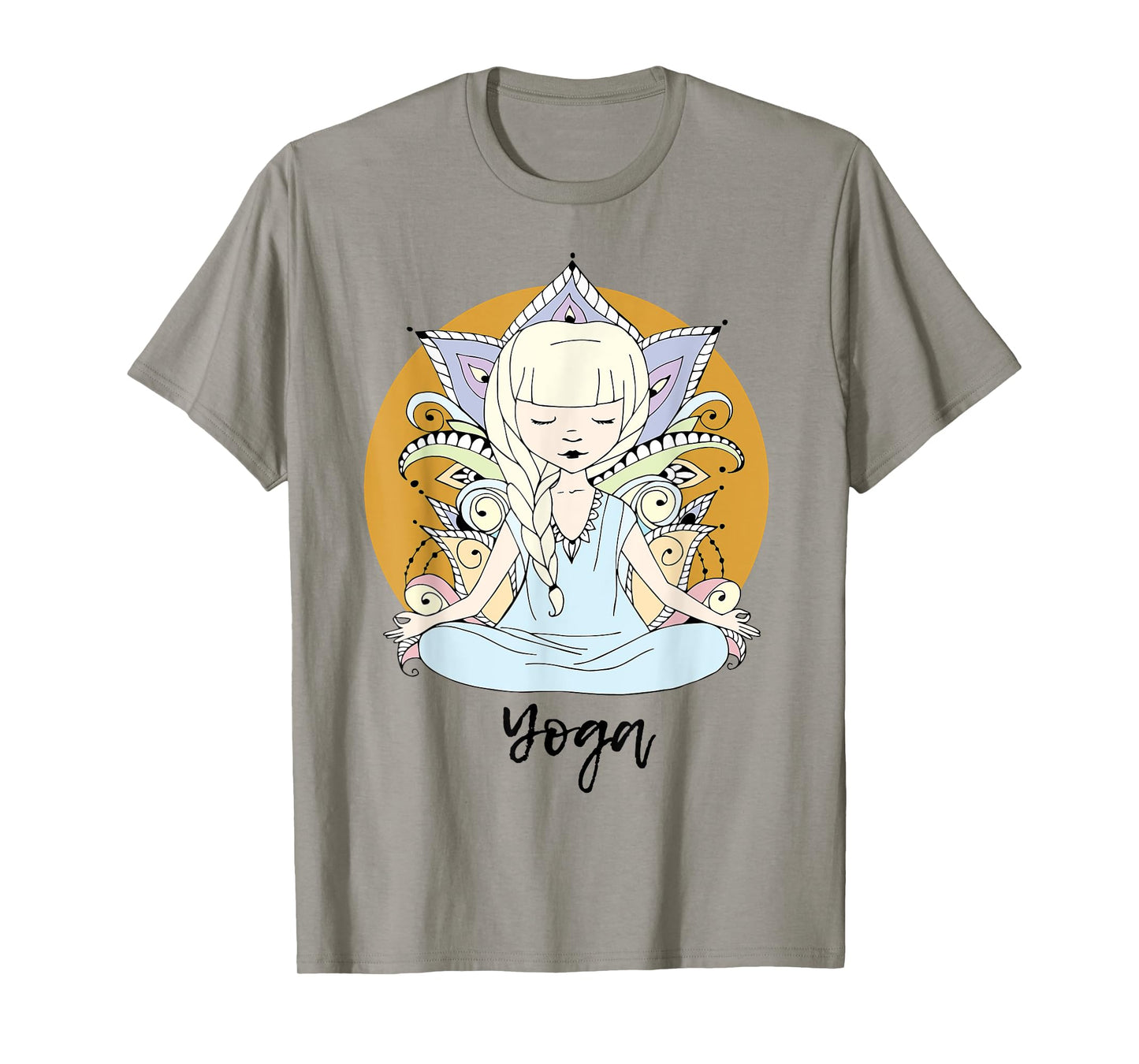 Kundalini Yoga Shirt for Girls Woman With Yogi Sun Flower