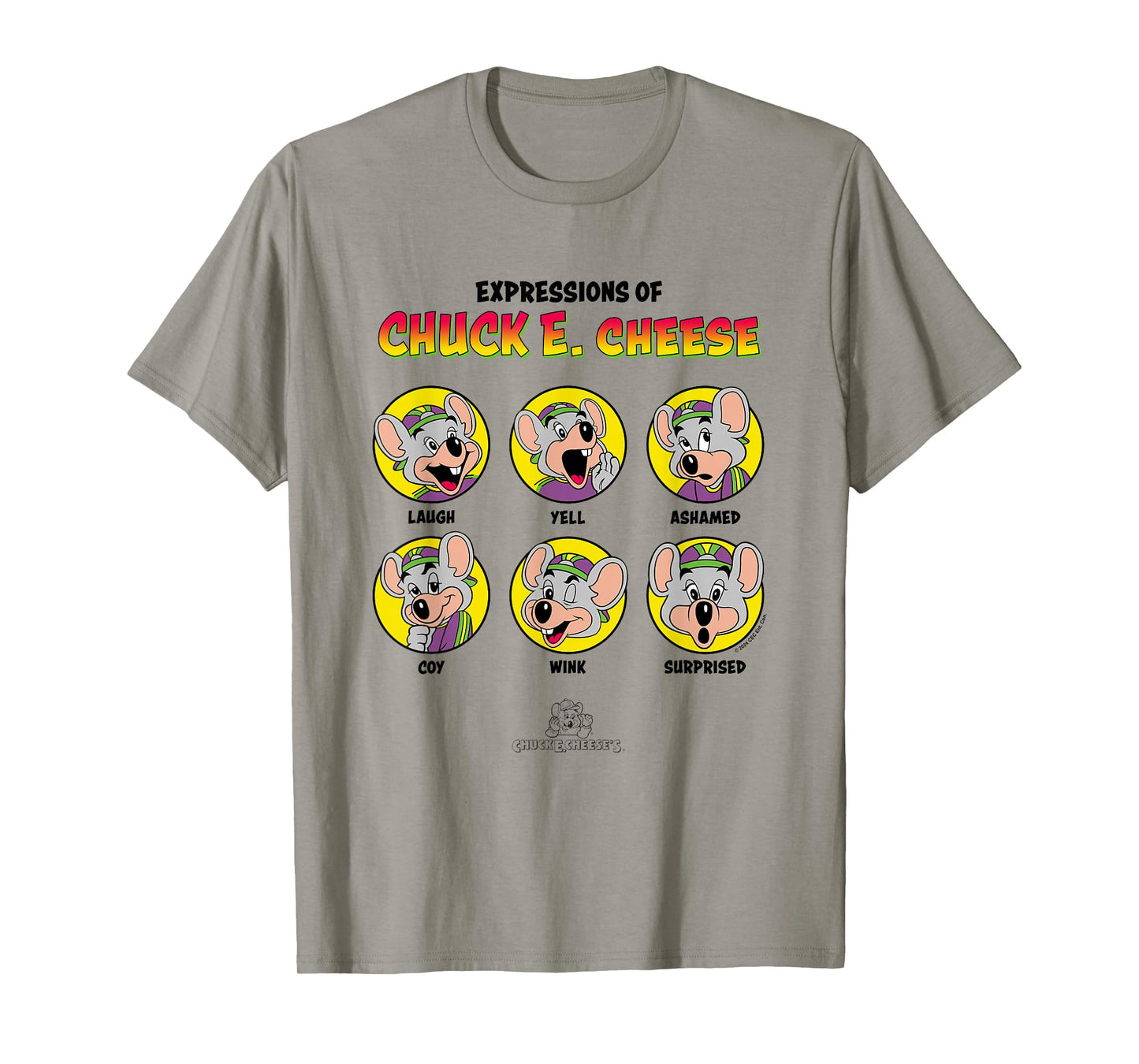 Chuck E. Cheese Expressions Of Chuck Big Chest Panels T-Shirt