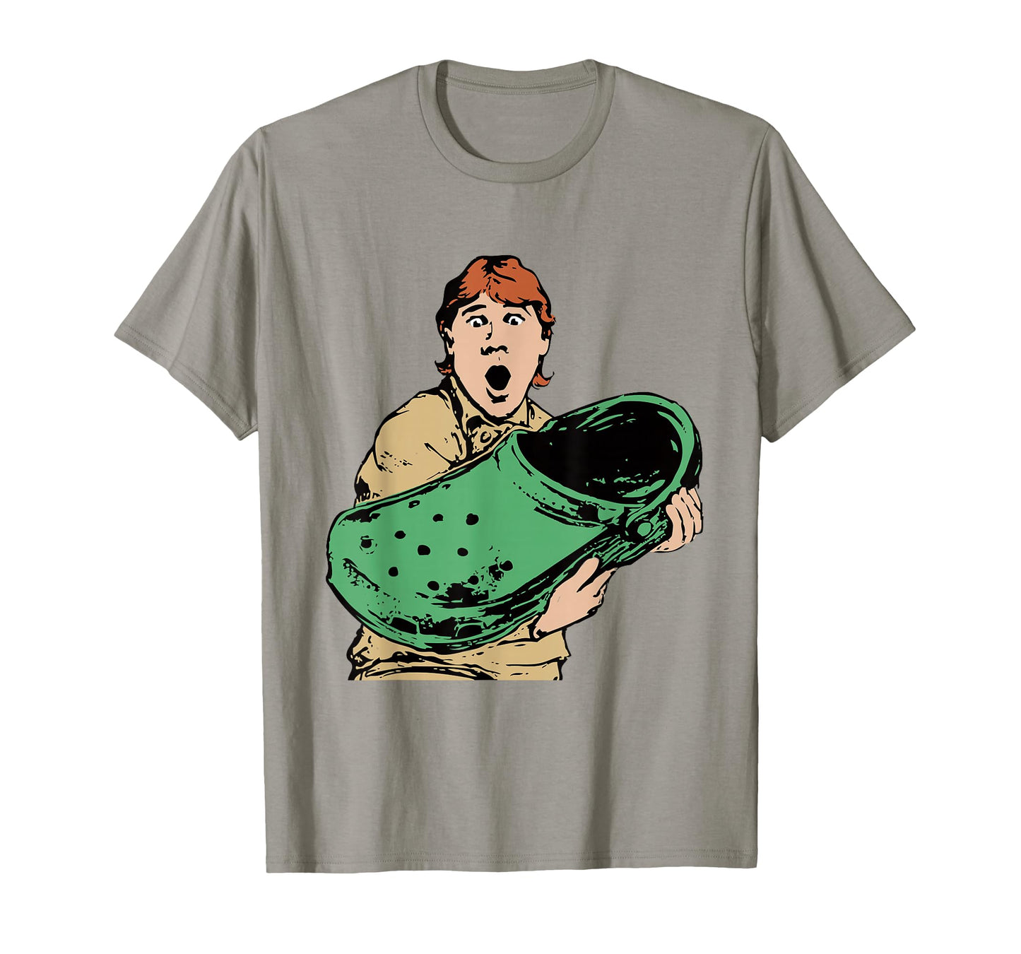 Crikey A Croc Funny Australian Crocodile Man T-Shirt