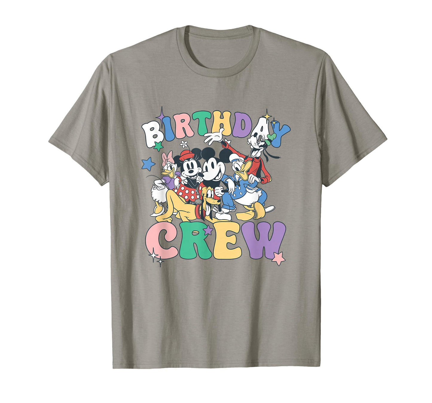 Disney Mickey And Friends Birthday Crew Vintage Group T-Shirt
