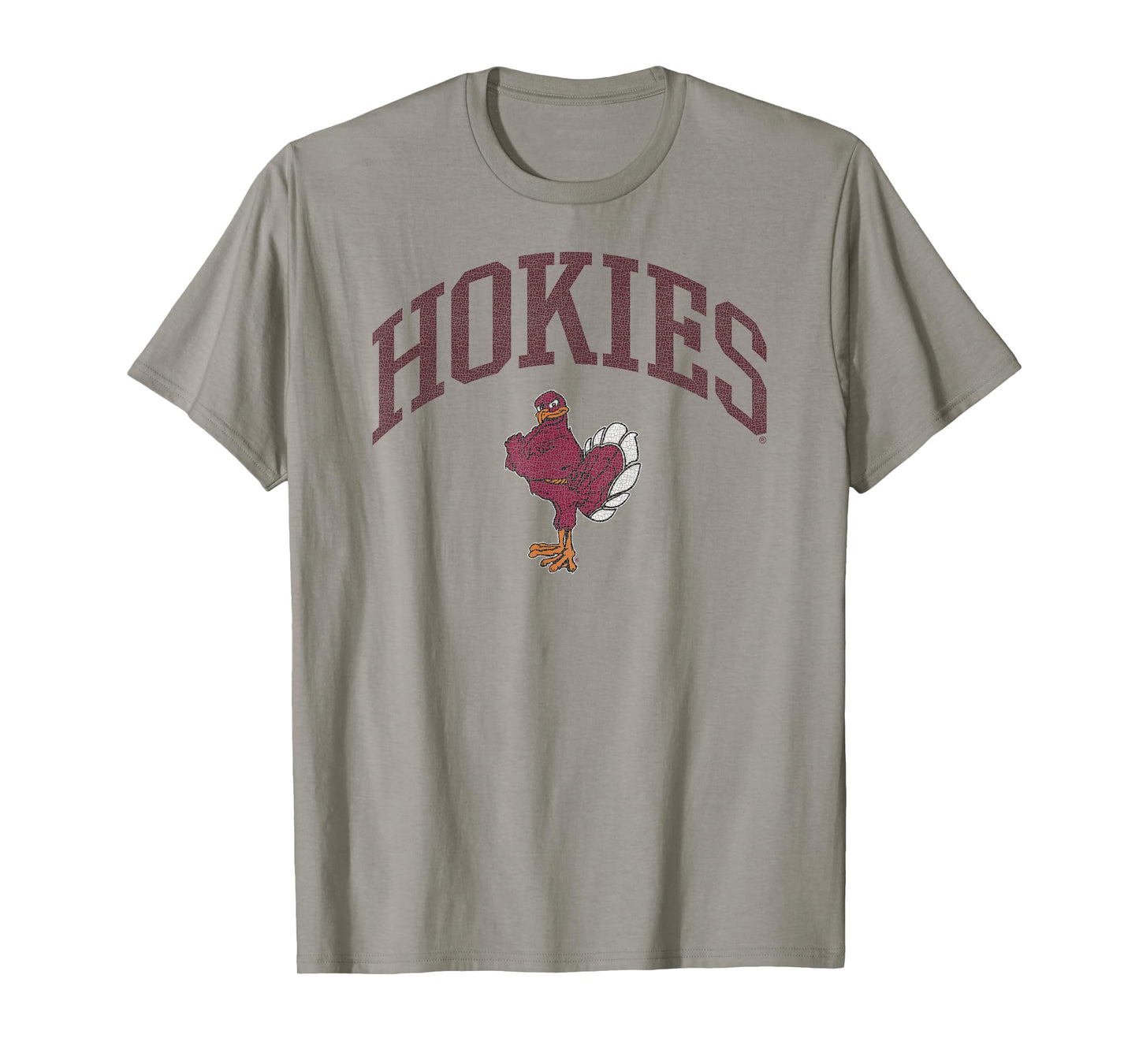 Virginia Tech Hokies Mascot Vintage Gray Officially Licensed T-Shirt