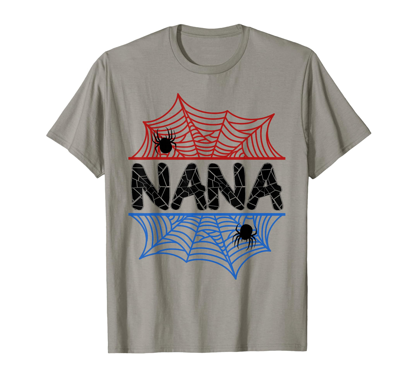 Nana Of The Birthday Boy Spider Grandma Bday Party T-Shirt