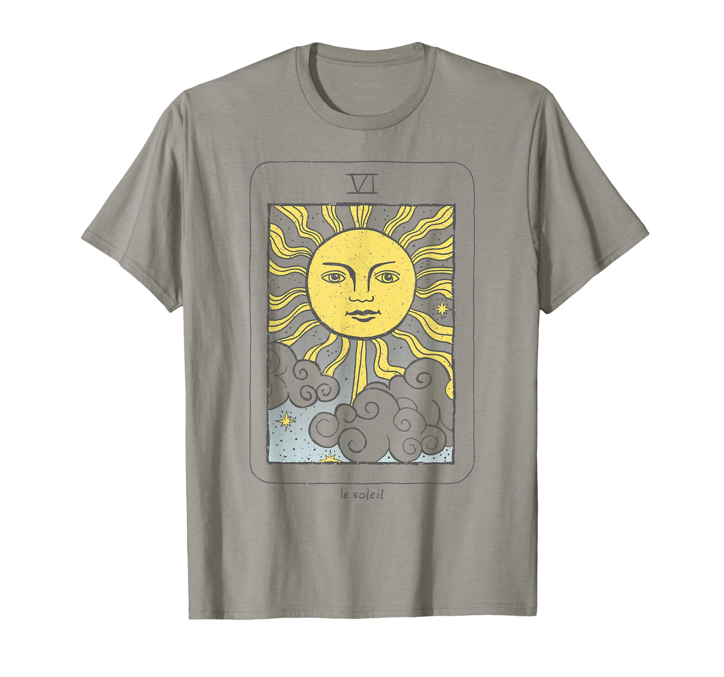 Trendy Le Soleil Sun Clouds Tarot Card T-Shirt
