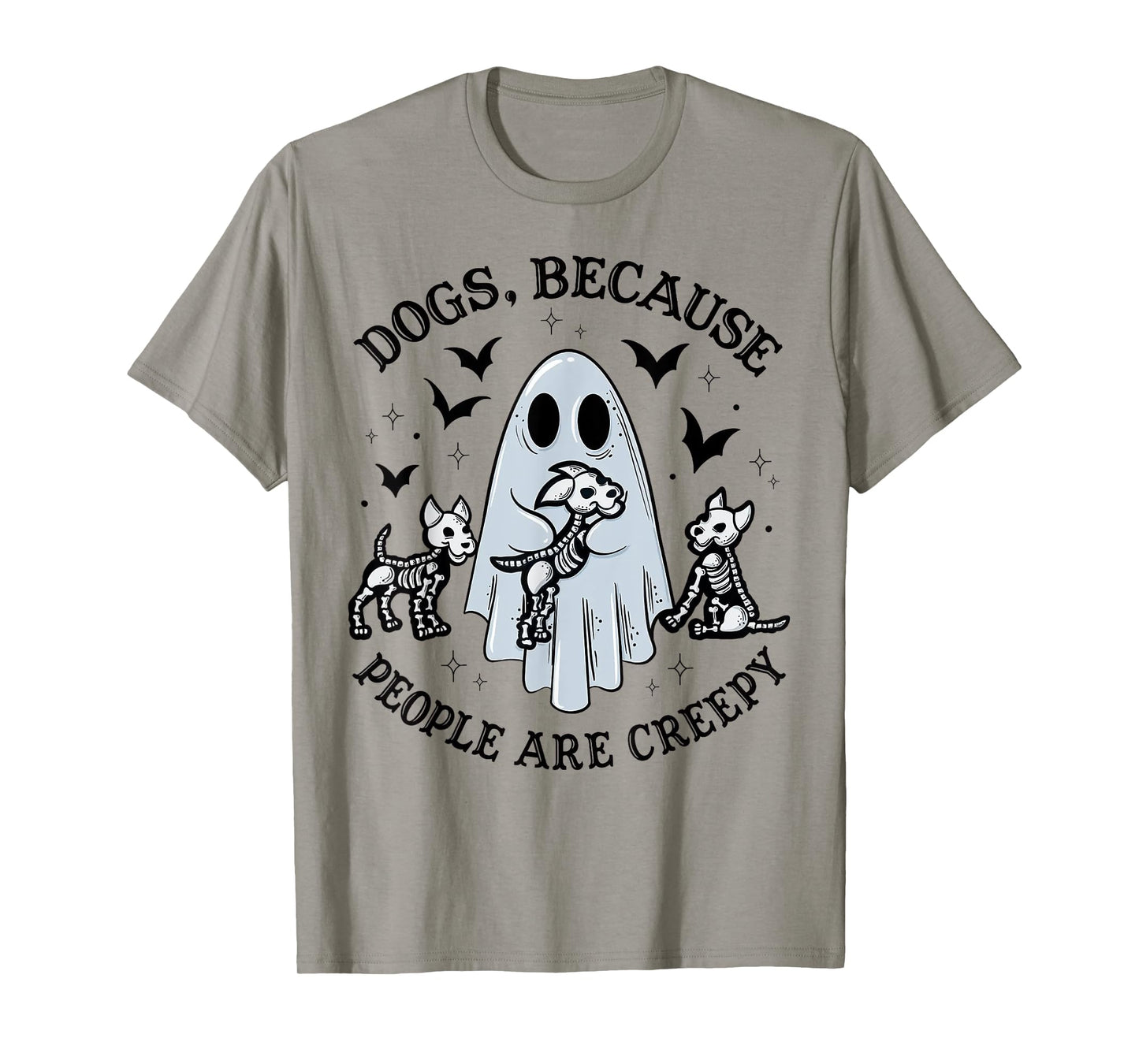 Dogs Because People Are Creepy Halloween Dog Grooming T-Shirt