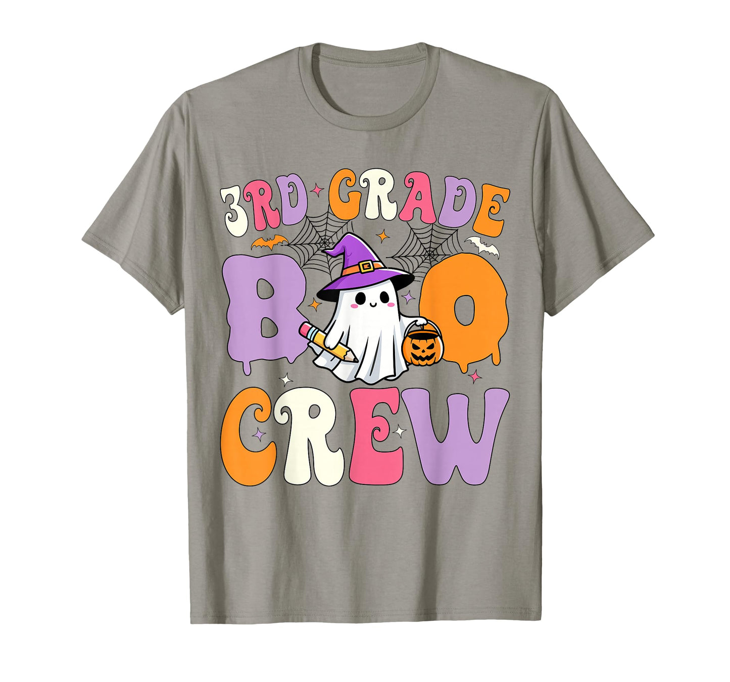 3rd Grade Boo Crew Spooky Third Grade Halloween Teacher T-Shirt