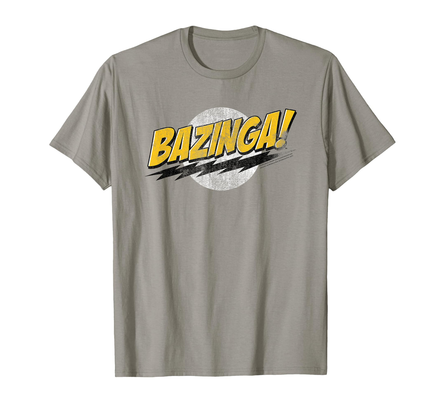 The Big Bang Theory Distressed Bazinga Logo TV Show T-Shirt