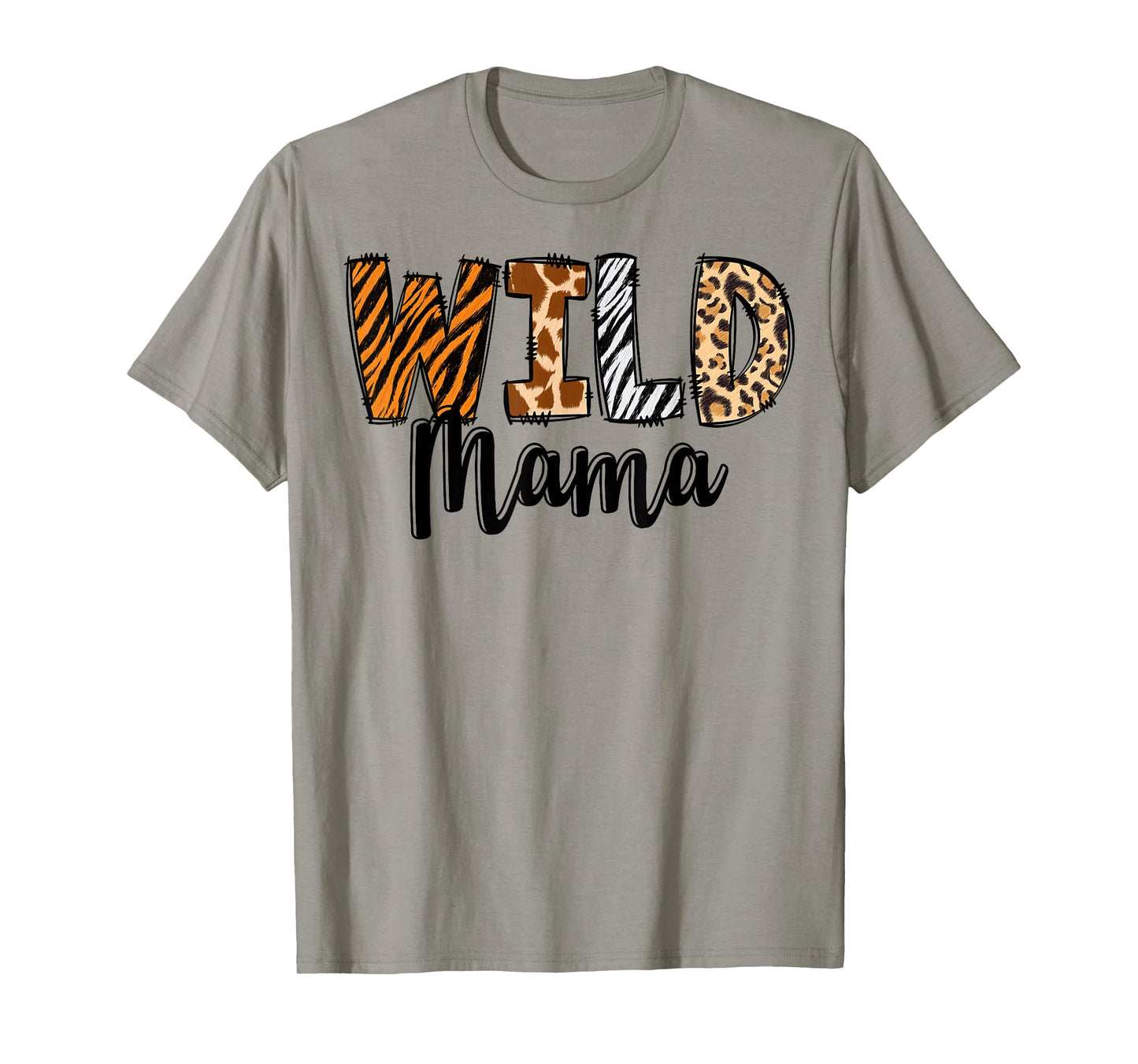 Wild Mama Zoo Born Two Be Wild B-day Safari Jungle Animal T-Shirt