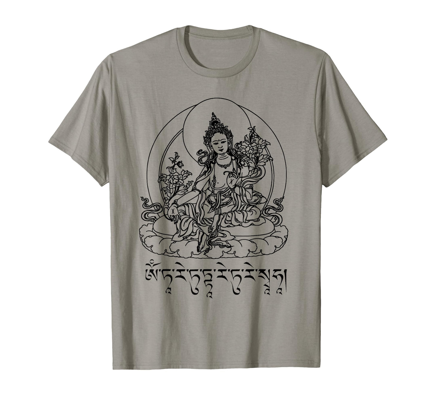 Buddha Green Tara Mantra Tibetan Buddhism Vajrayana T-Shirt