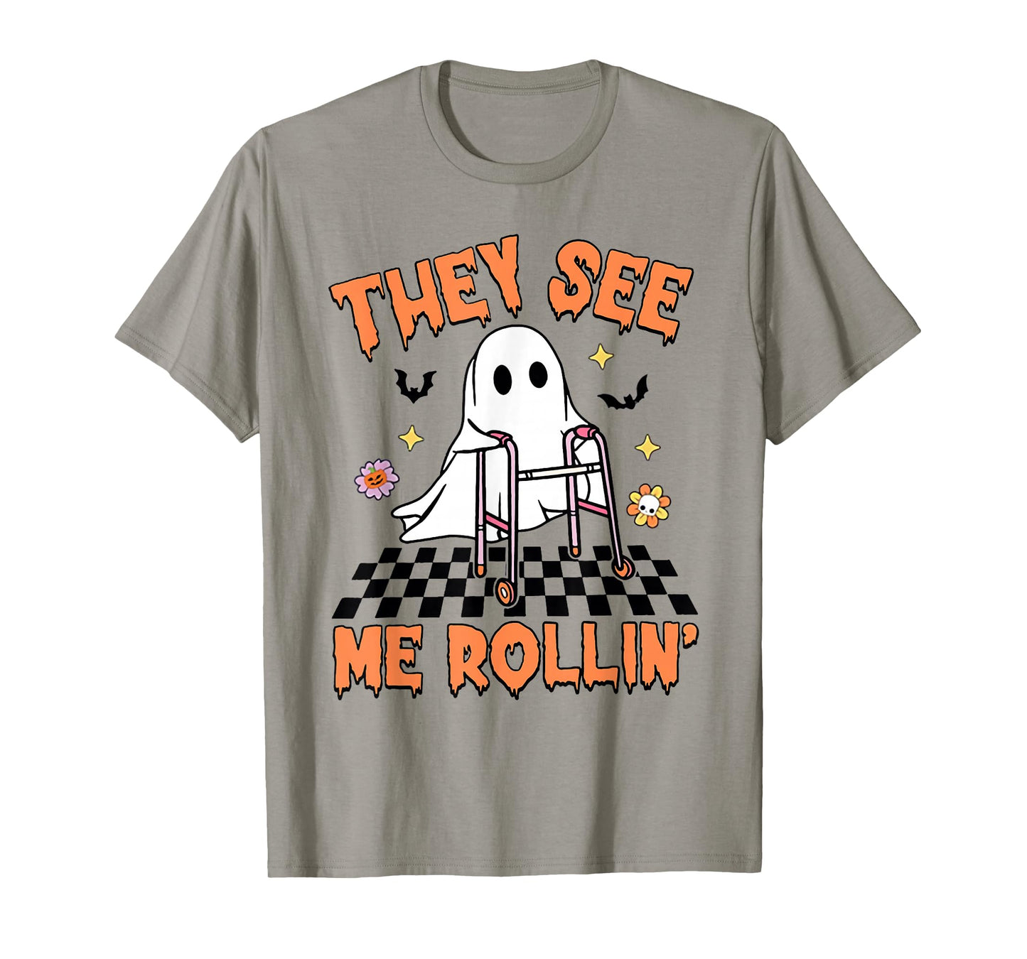Physical Therapy Halloween They See Me Rolling Spooky PT PTA T-Shirt