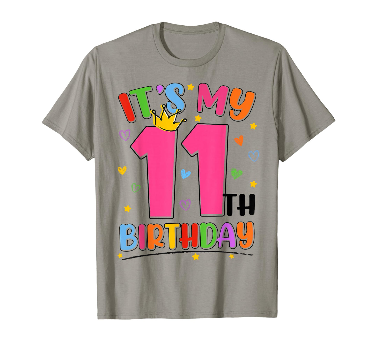 It's My 11th Birthday Party Teens Girls 11 Year Old Bday T-Shirt