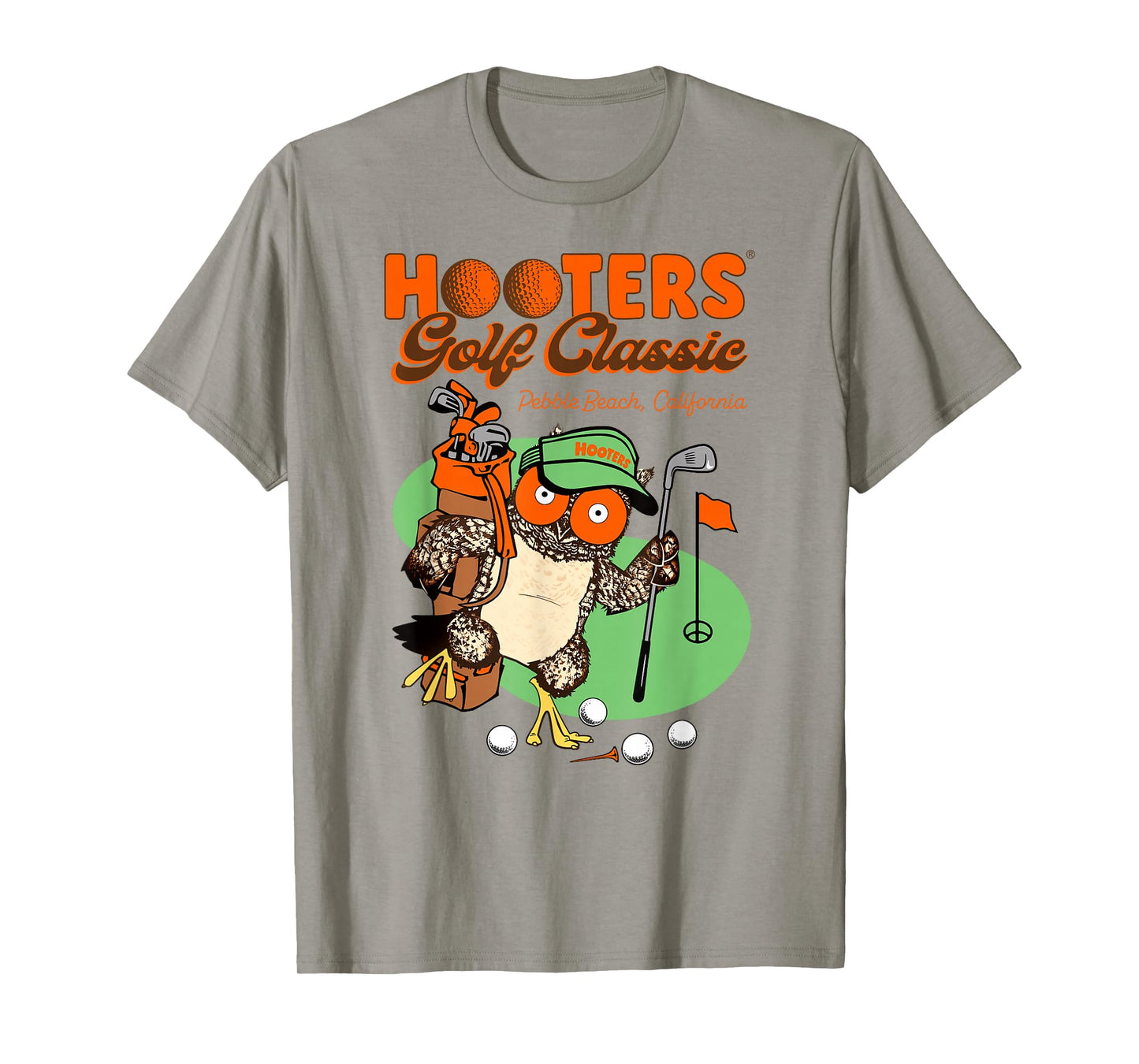 Hooters Pebble Beach Golf Classic Hootie The Owl Logo Funny T-Shirt