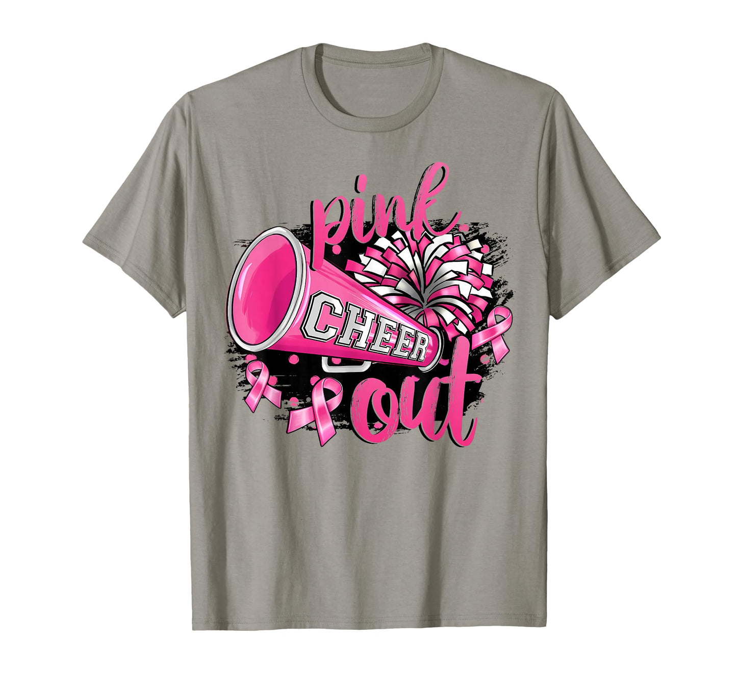 Pink Out Football Breast Cancer Awareness Cheer Mom Mama T-Shirt