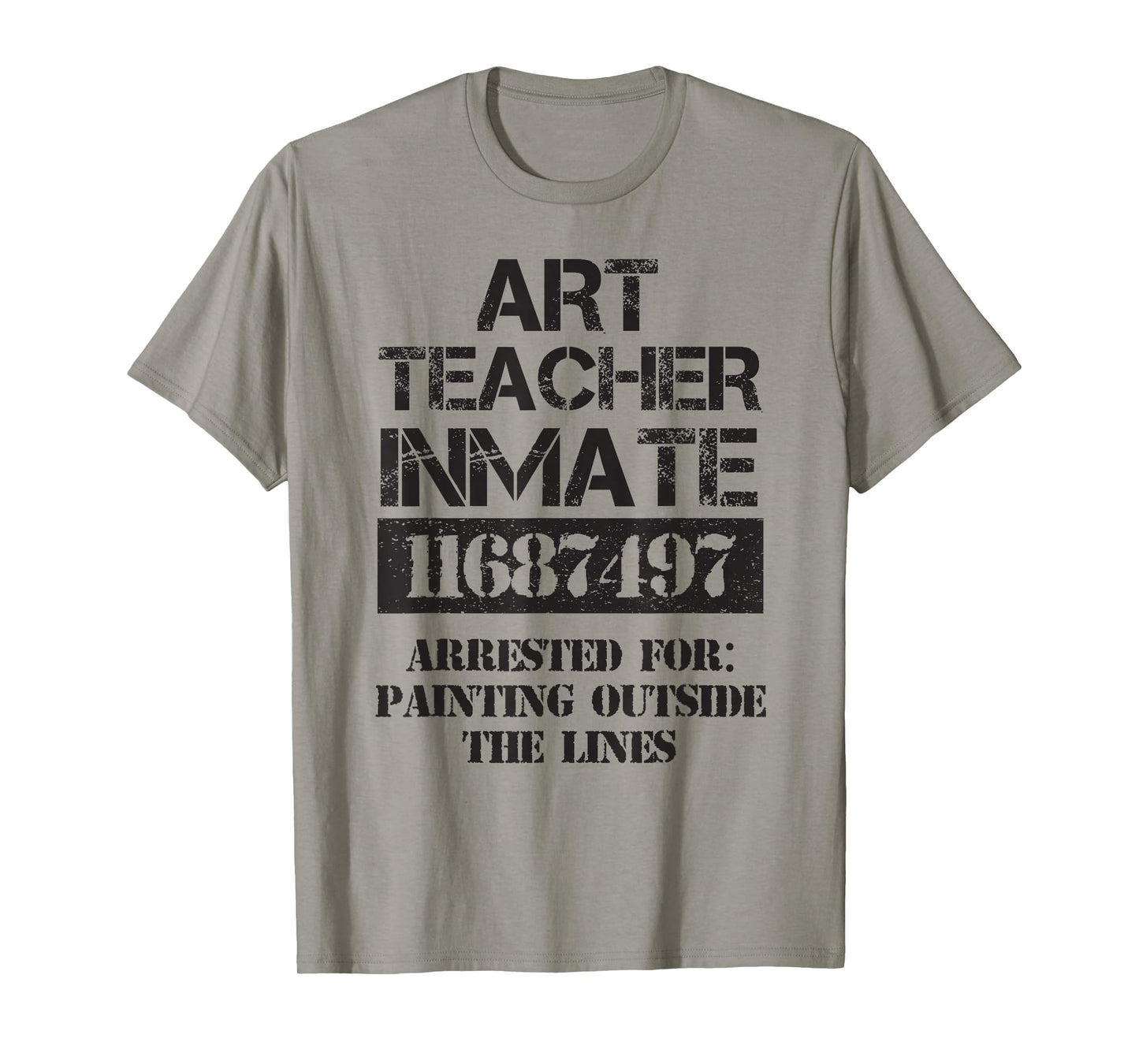 Funny Halloween Art Teacher Prisoner Costume T-Shirt