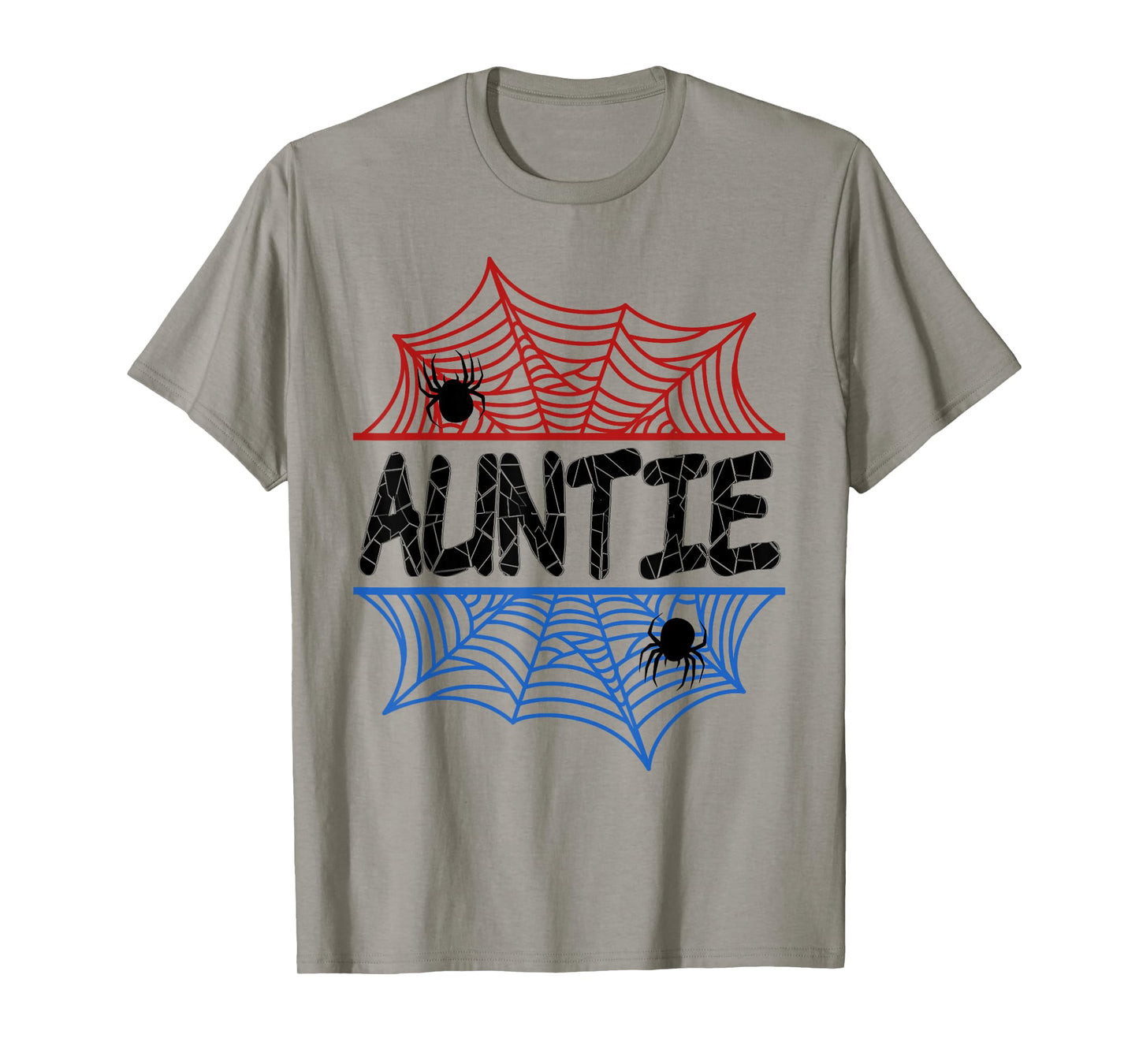 Auntie Of The Birthday Boy Spider Aunt Bday Party T-Shirt