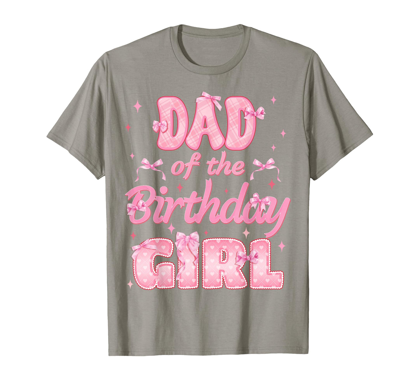 Dad And Mom Of The Birthday Girl Coquette Family Matching T-Shirt