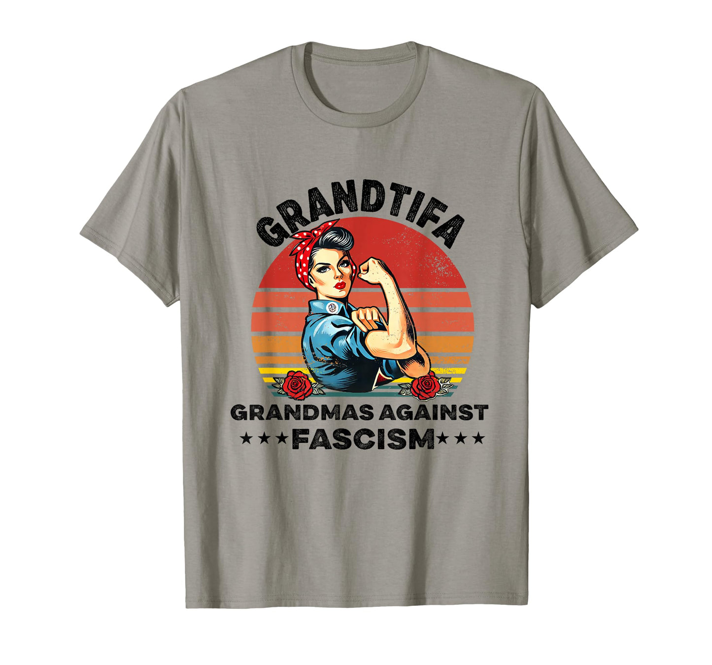 Grantifa Grandmas Against Fascism Protest Medusa Feminist T-Shirt