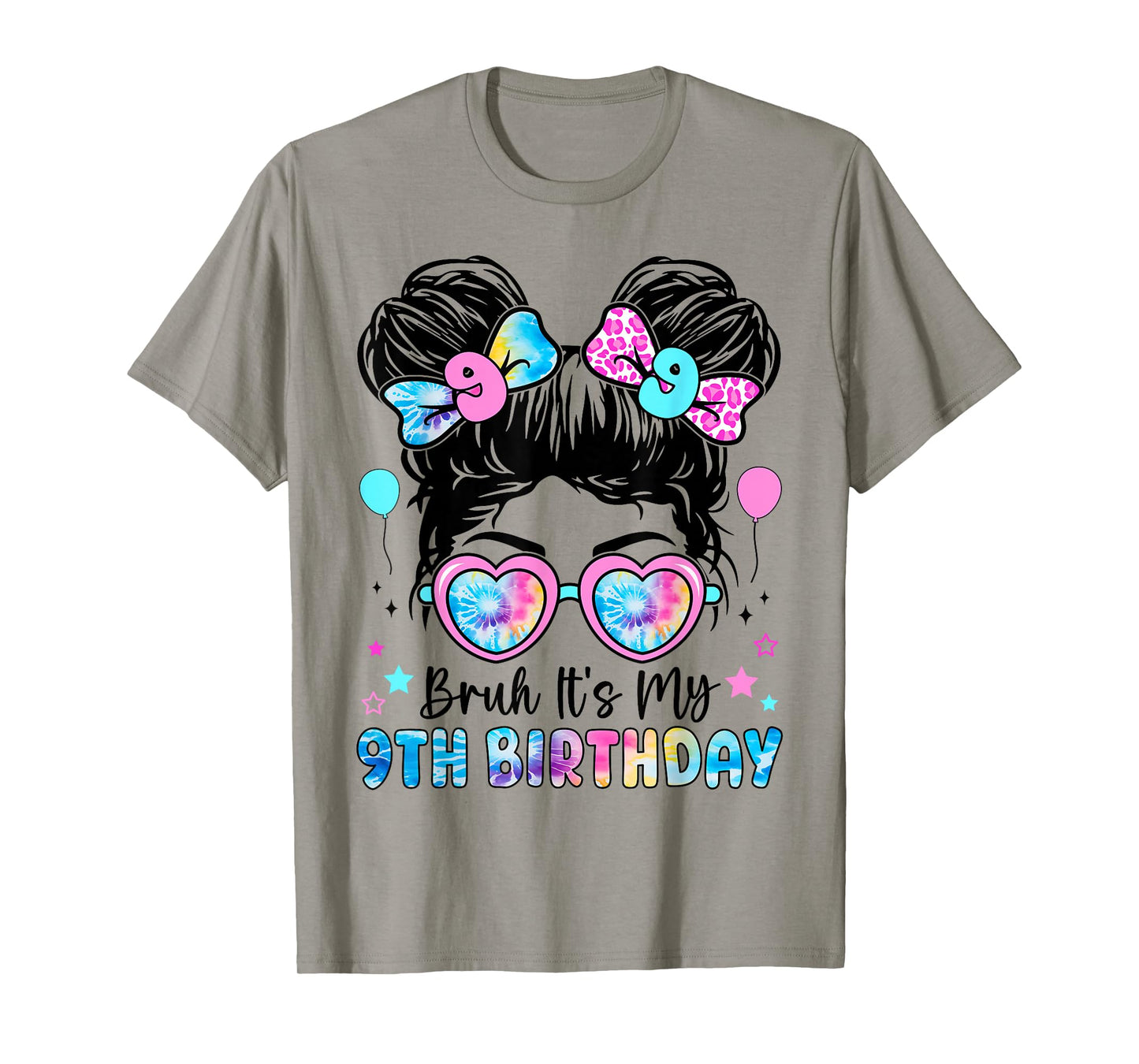 Bruh It's My 9th Birthday 9 Year Old Birthday For Girl T-Shirt