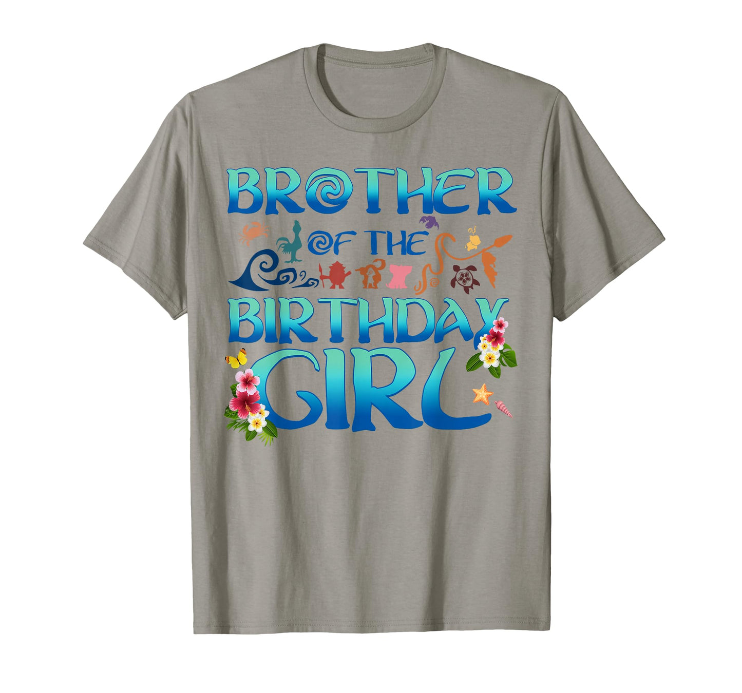 Brother Of The Birthday Girl Cute Oceania Adventure Family T-Shirt