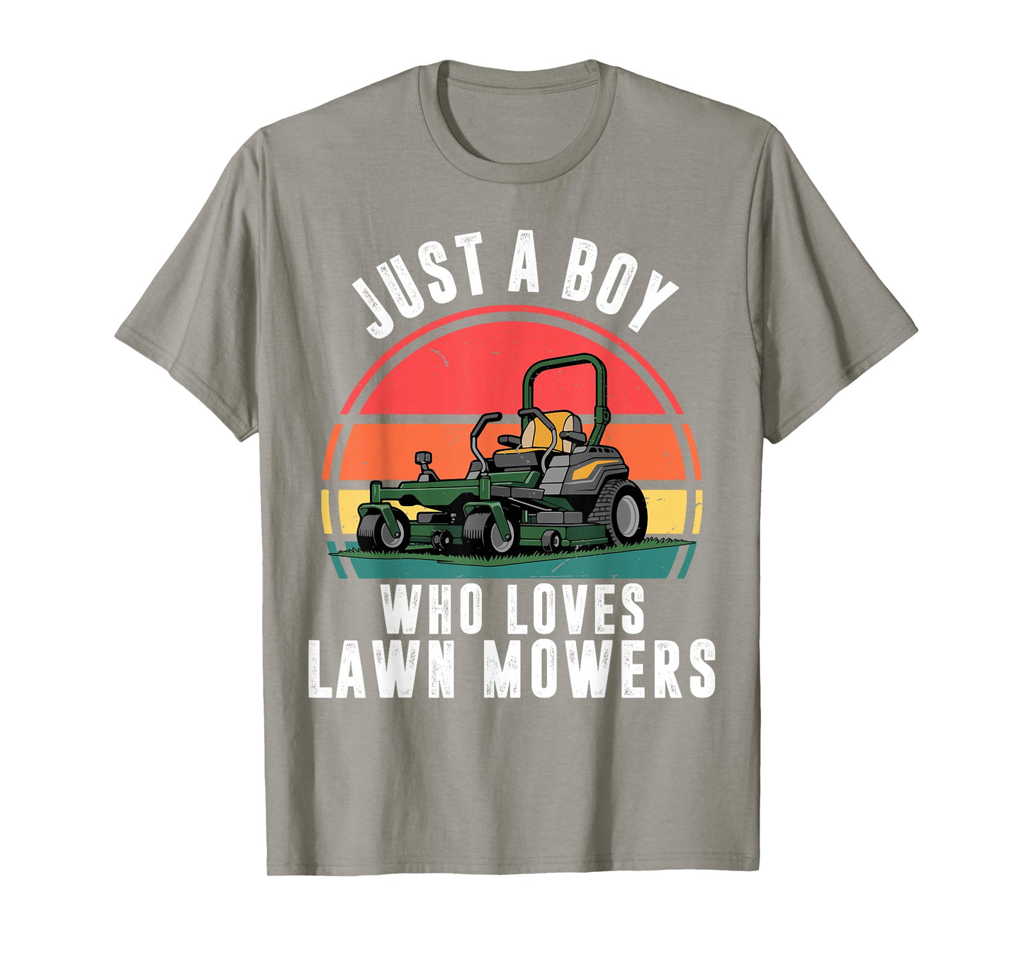 Toddler Boy Who Love Lawn Mower Zero Turn Funny Mowing Kids T-Shirt