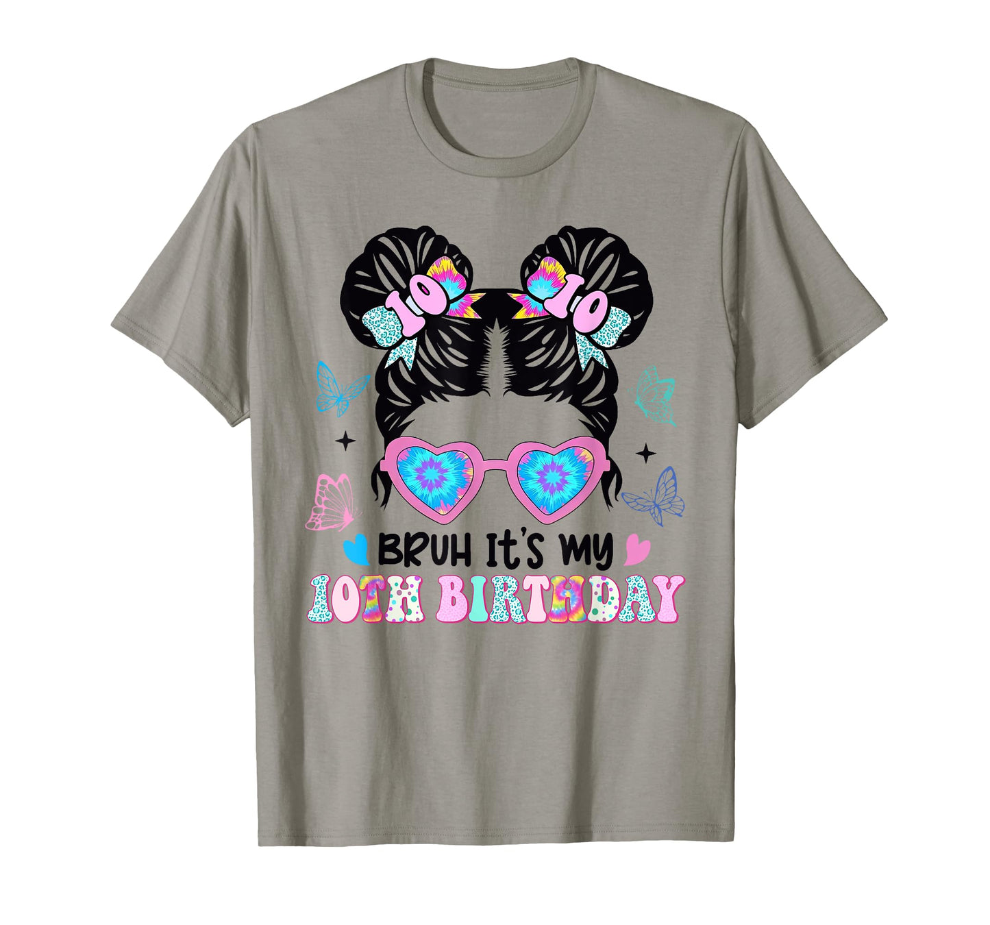 Bruh It's My 10th Birthday Retro 10 Year Old Birthday T-Shirt