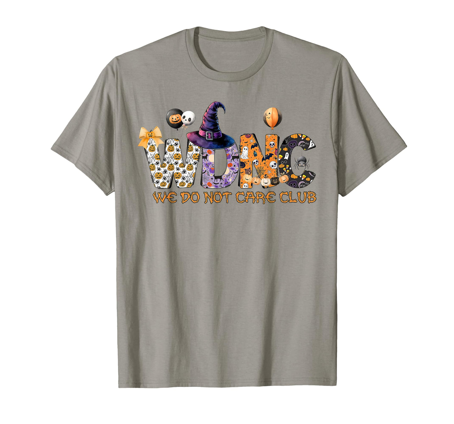 Retro Halloween WDNC We Do Not Care Club - WDNC T-Shirt
