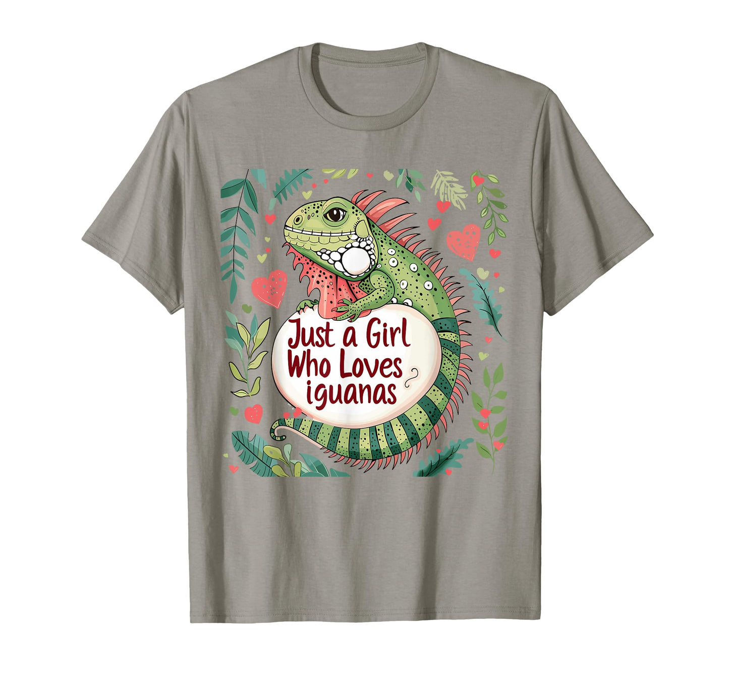 Funny Iguana Lovers Women Gift Just A Girl Who Loves Iguanas T-Shirt