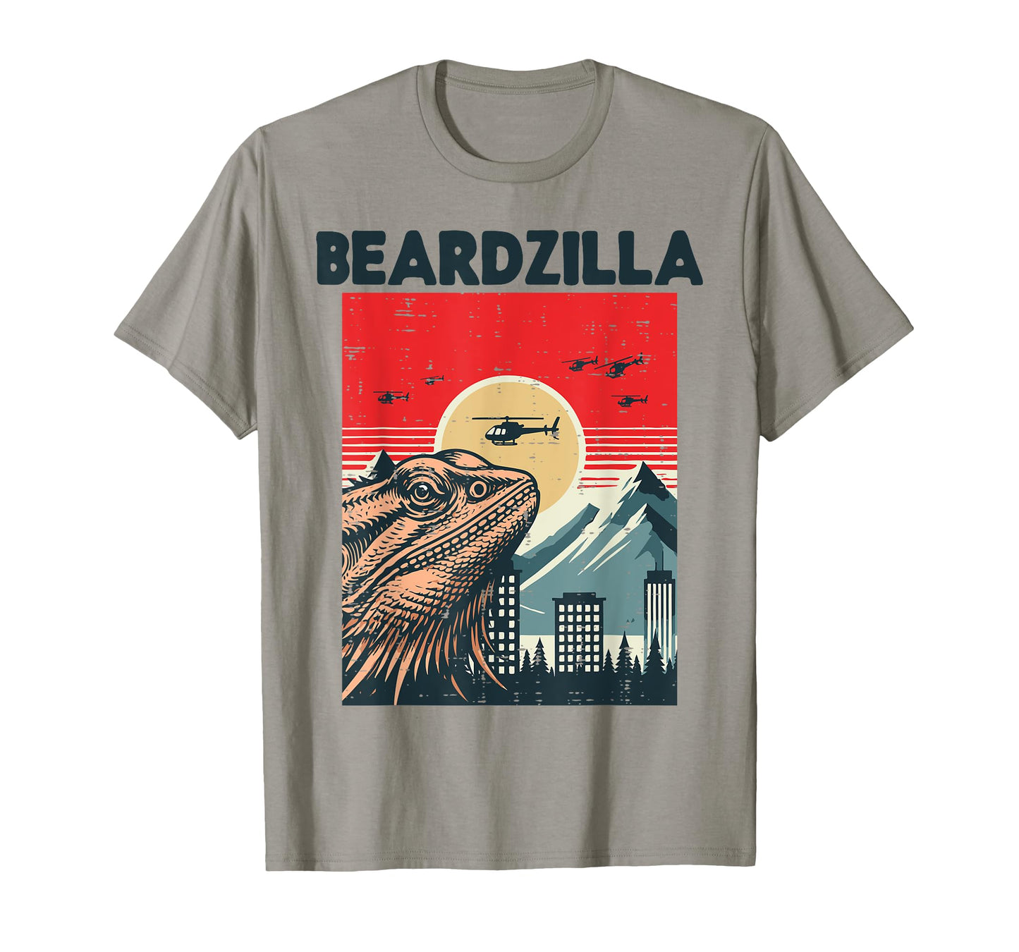 Bearded Dragon Monster Beardzilla Beardie Men Women Kids T-Shirt