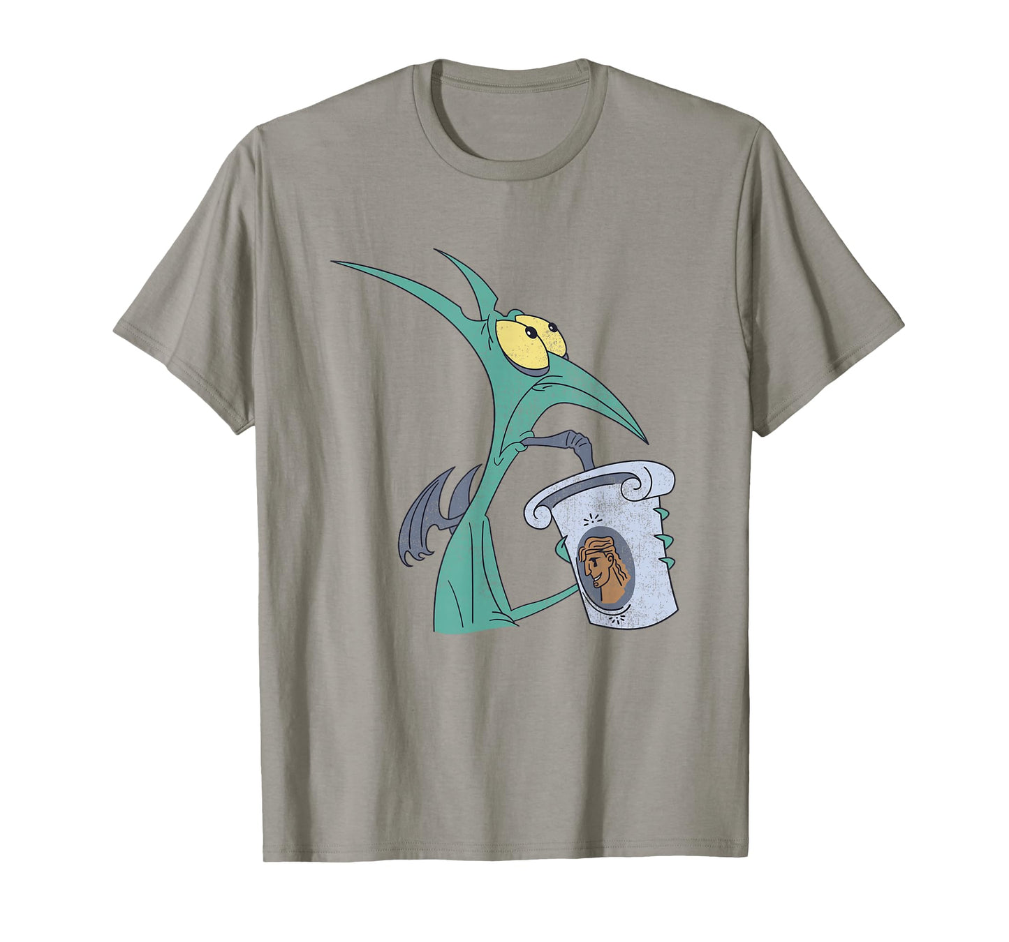 Disney Hercules I Am Panic Distressed Big Chest Portrait T-Shirt