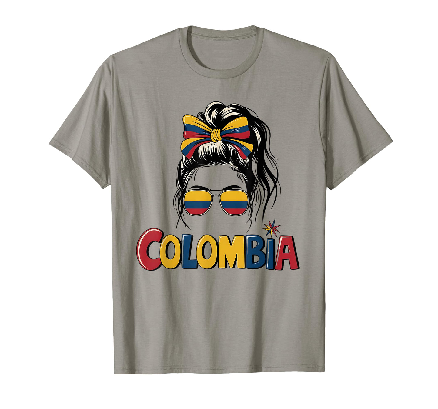 Colombian Girl Flag Kids Hispanic Heritage Month Colombia T-Shirt