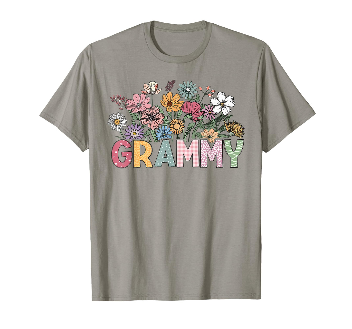 Grammy Mothers Day Shirt For Grandma Wildflower Floral Women T-Shirt