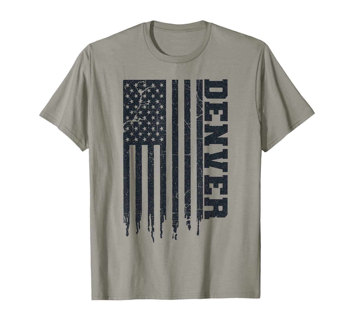 Patriotic Denver Home Pride USA Flag Iconic Denver T-Shirt
