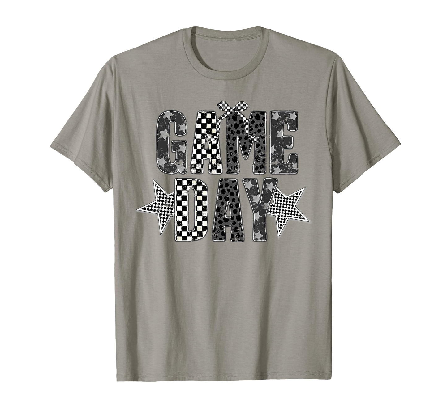 Checkered Game Day Football Touchdown Season Men Women Kids T-Shirt