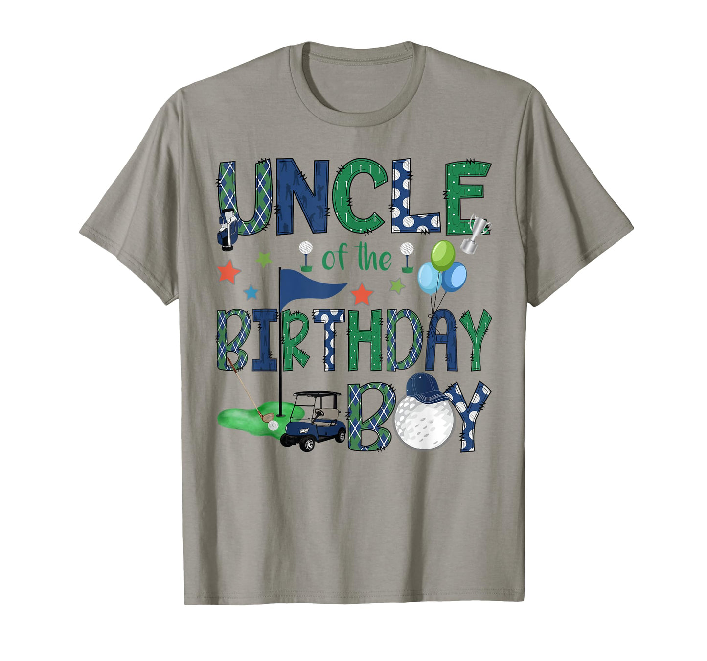 Uncle Of The Birthday Boy Hole In One Golf Lover T-Shirt