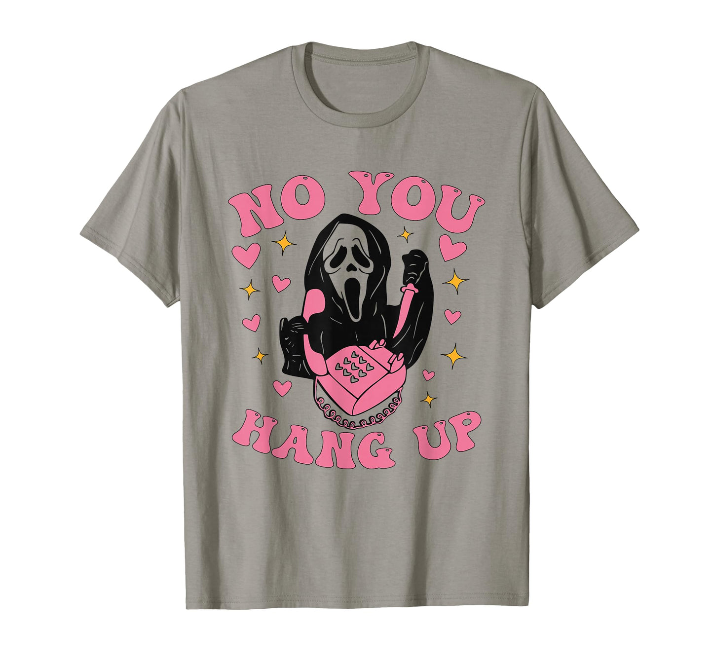 Funny Ghost Calling Halloween Scary Costume No You Hang Up T-Shirt