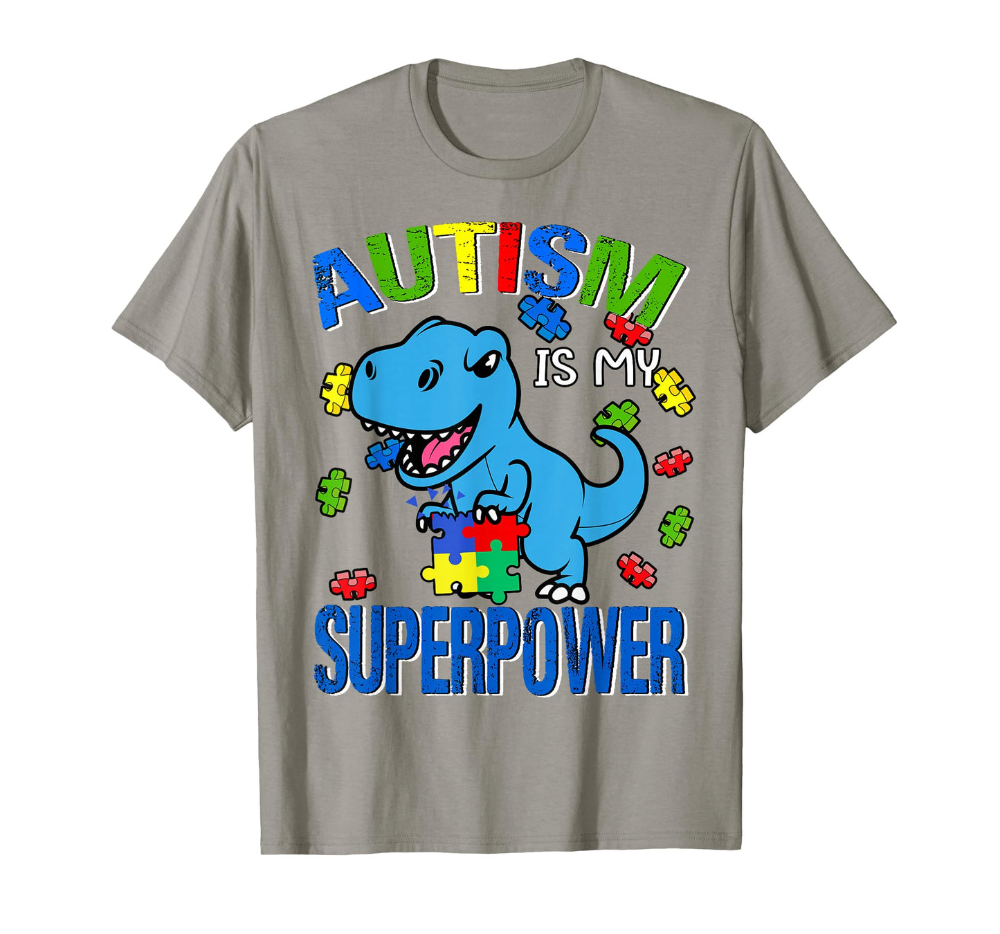 Autism Is My Super Power Autism Awareness Toddler Brother T-Shirt