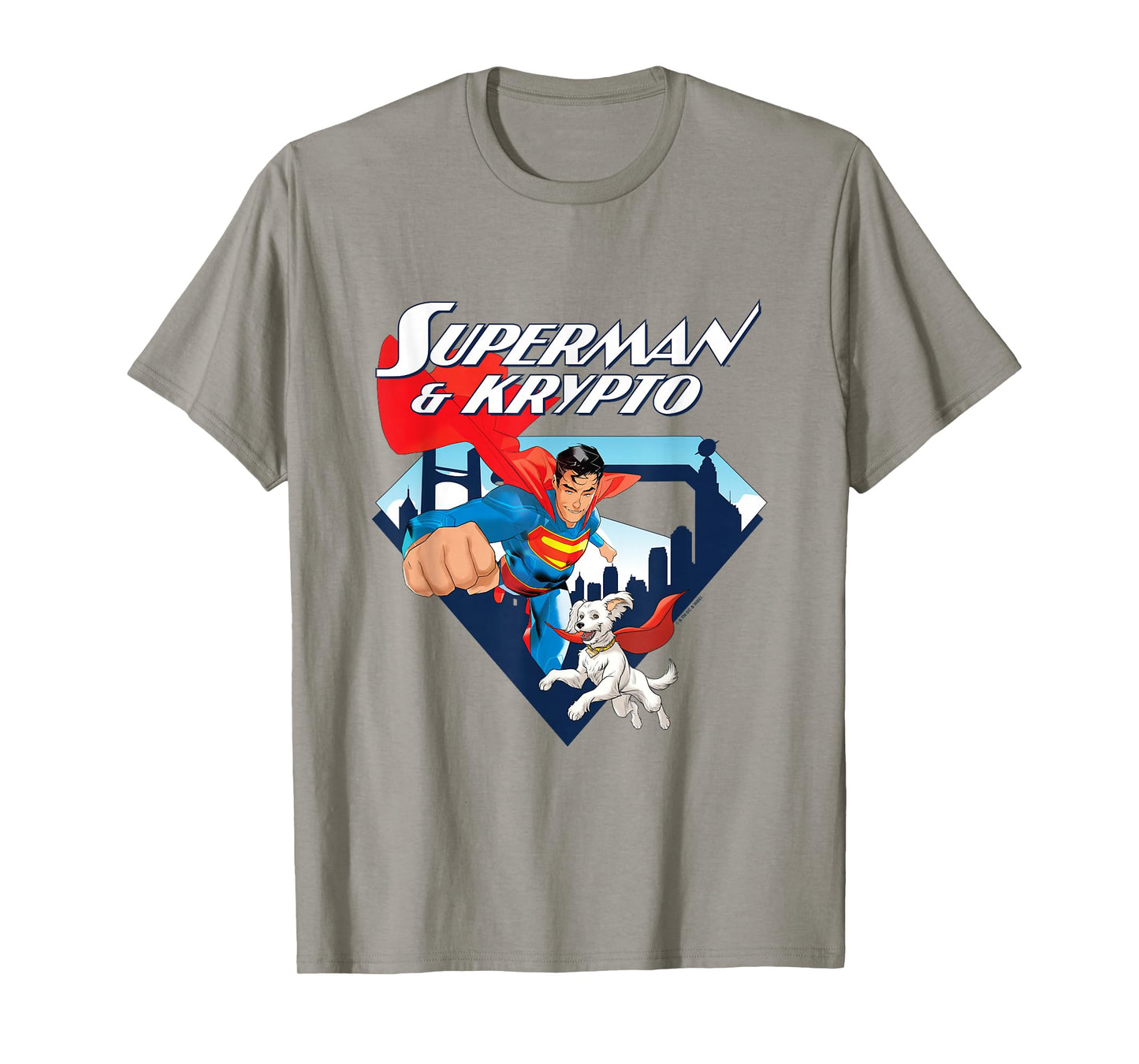 Superman (2025) Superman & Krypto Metropolis Silhouette T-Shirt