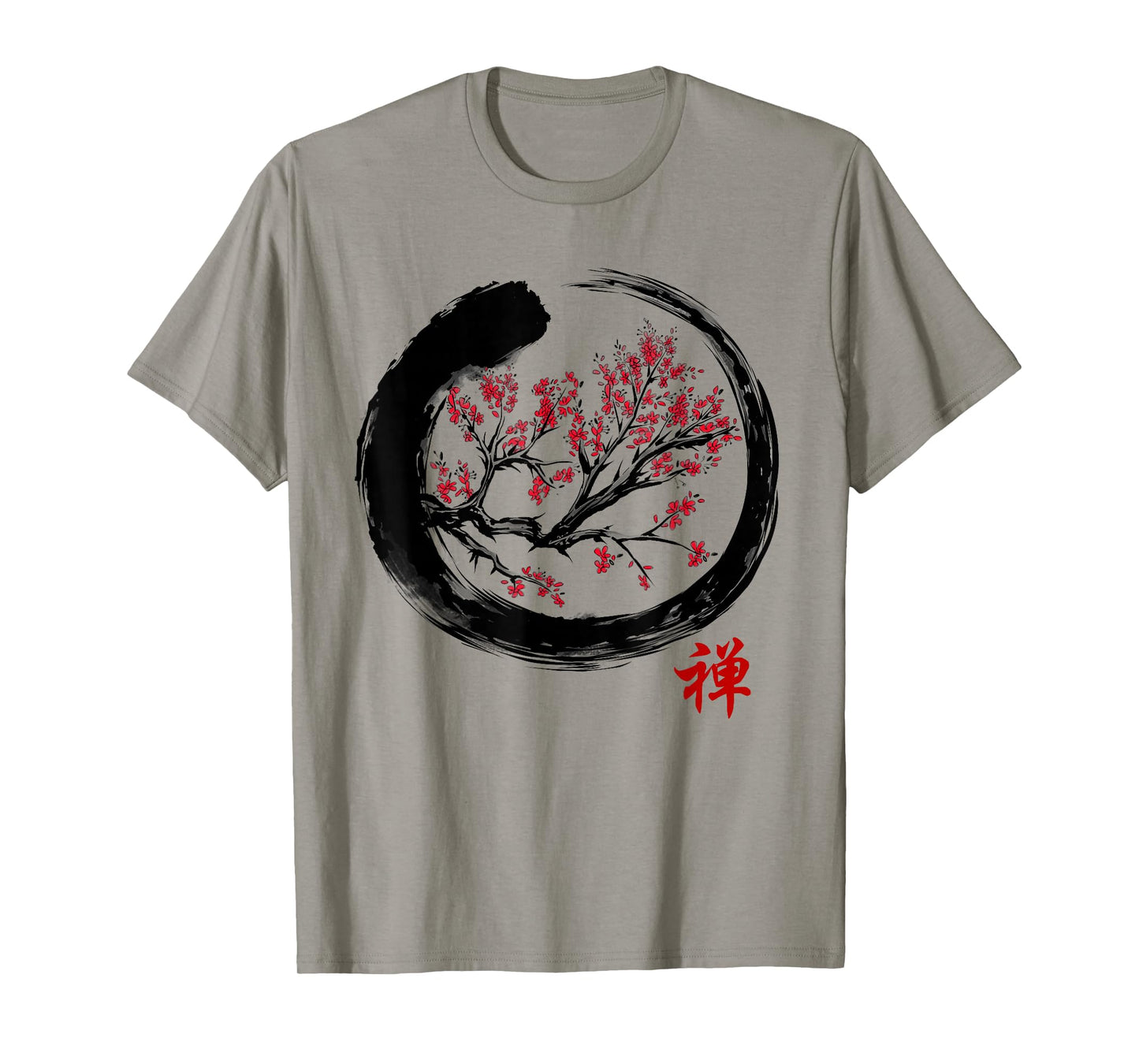 Japanese Calligraphy - Zen Buddhist Enso Circle Meditation T-Shirt