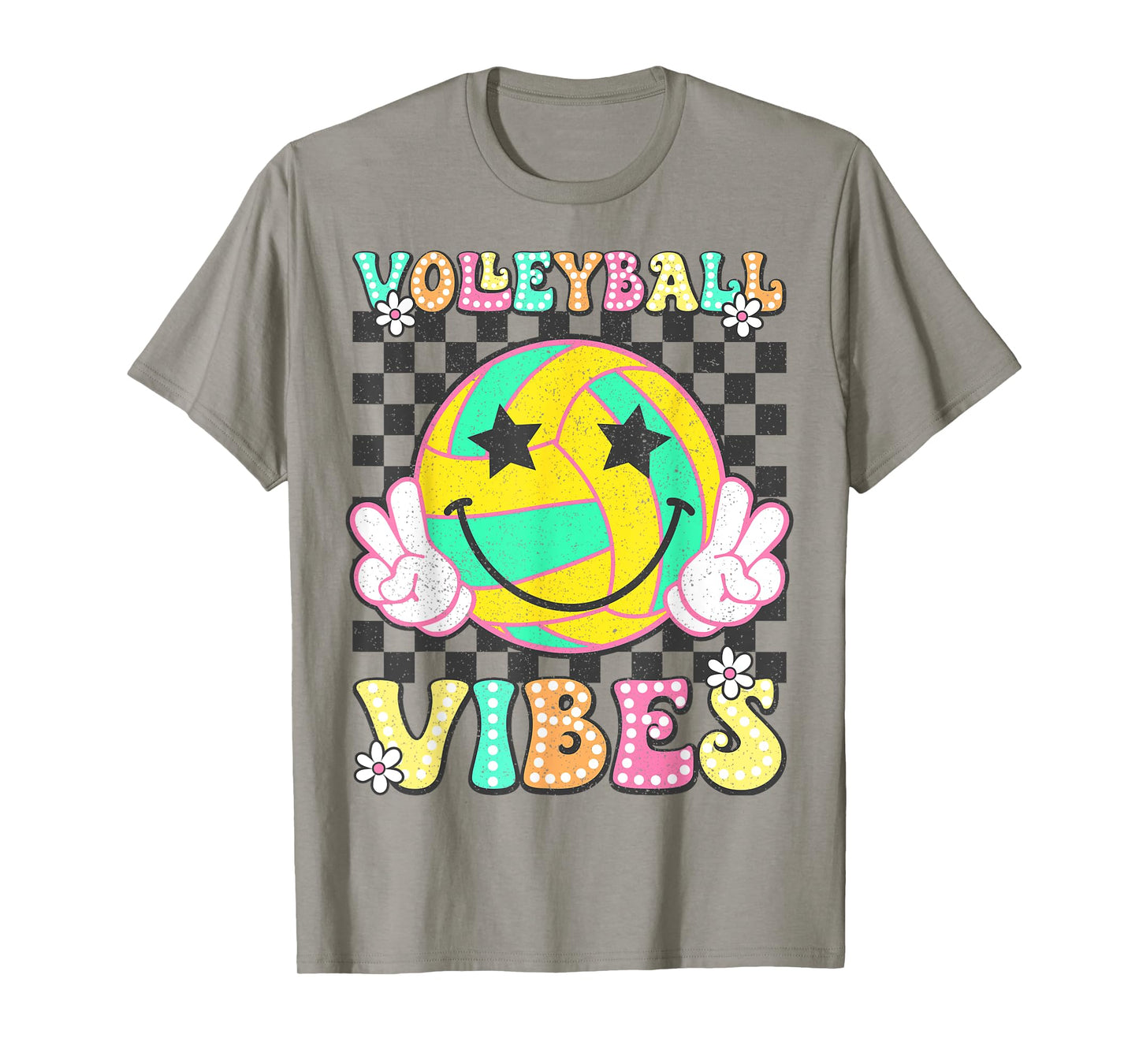 Volleyball Vibes Volleyball Retro Game Day Girls Women T-Shirt